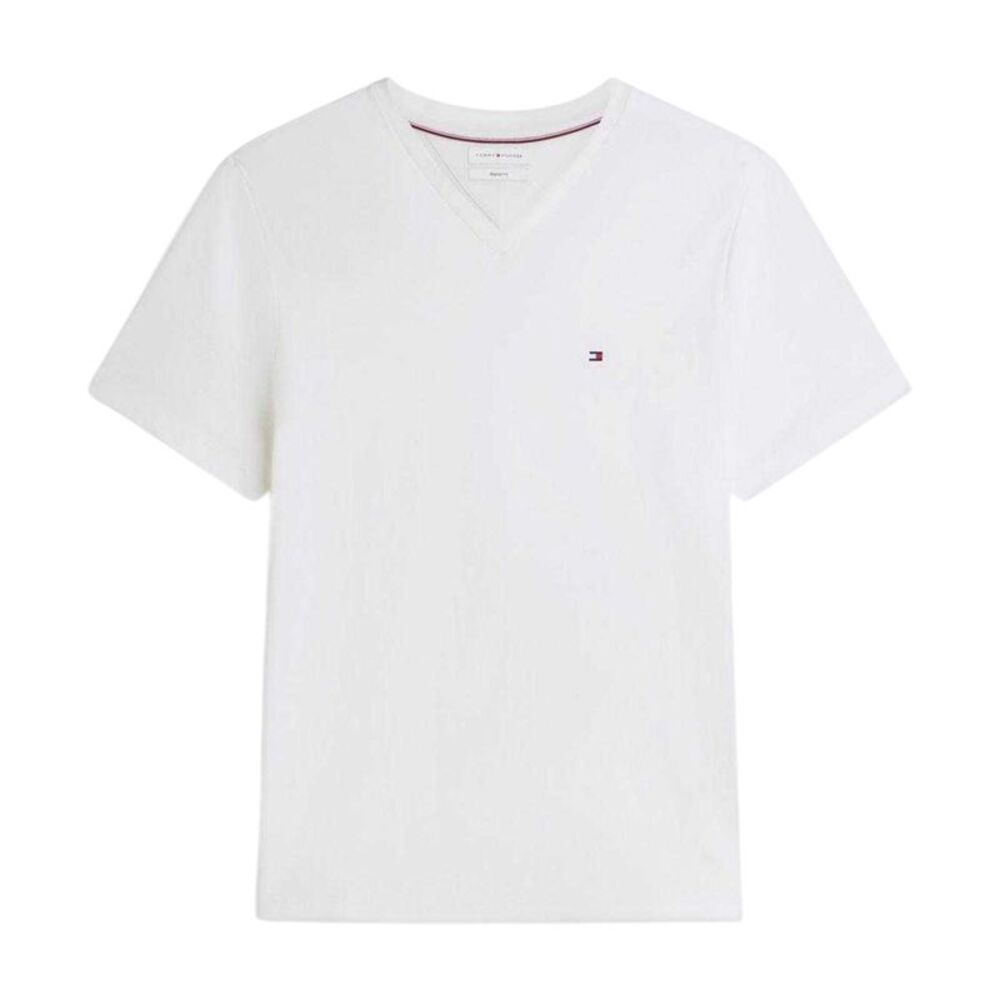 Tommy Hilfiger Mens Essential Logo Regular T-Shirt / White